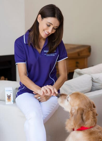Dr Katrina Riley with Bravecto chew