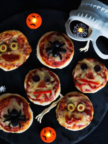 Halloween pizzas